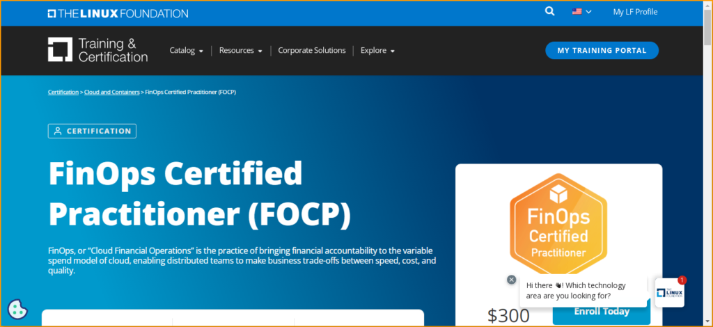 FinOps Certified Practitioner (FOCP) Course by Linux Foundation