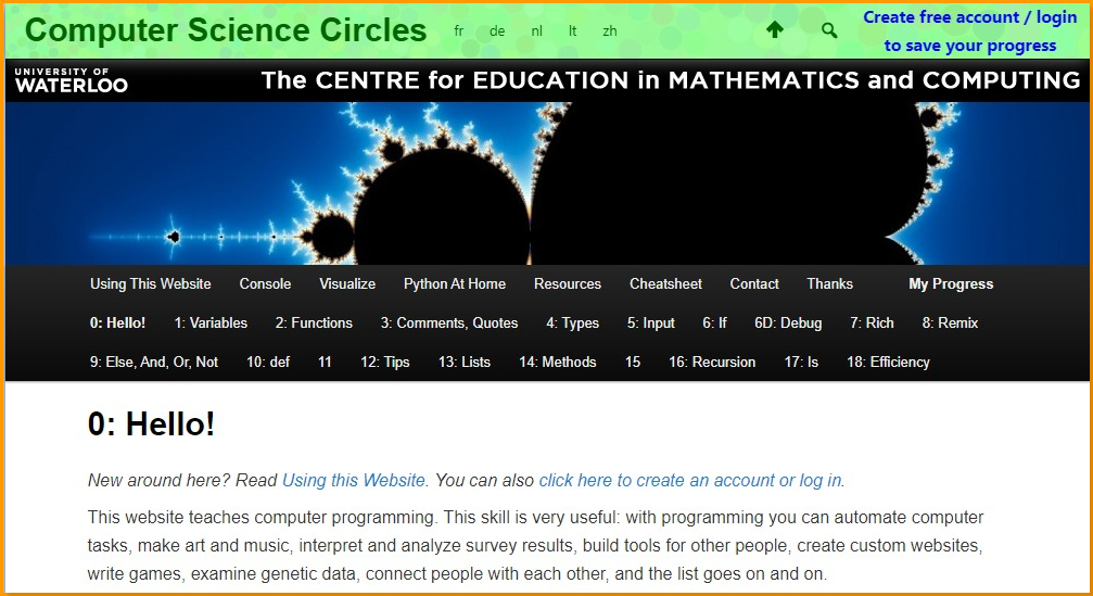 Computer Science Circles Official Web Page