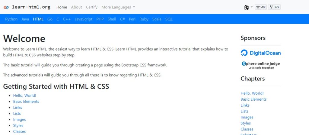 Learn-HTML.org Official Website
