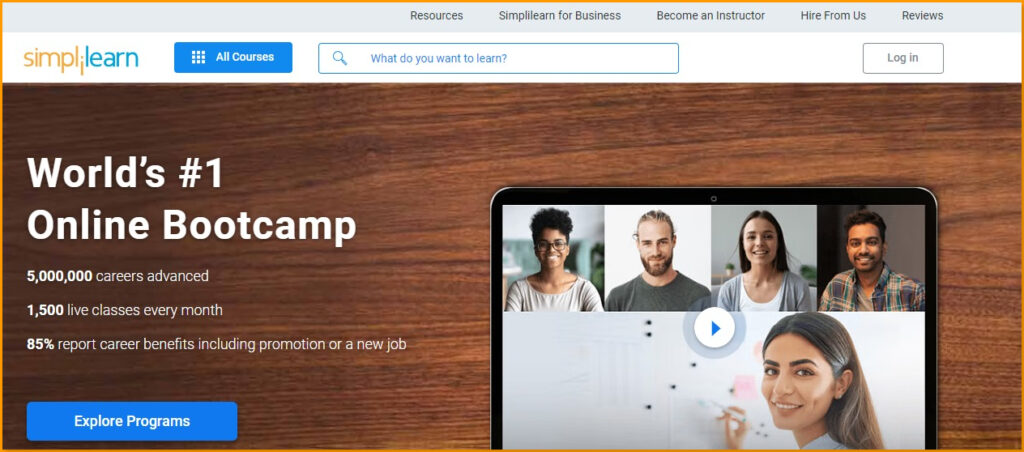Simplilearn Official Web Page